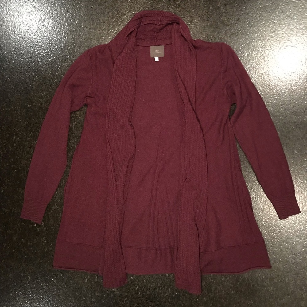 STITCH FIX Laju ANNABELLE RIBBED CARDIGAN Purple L